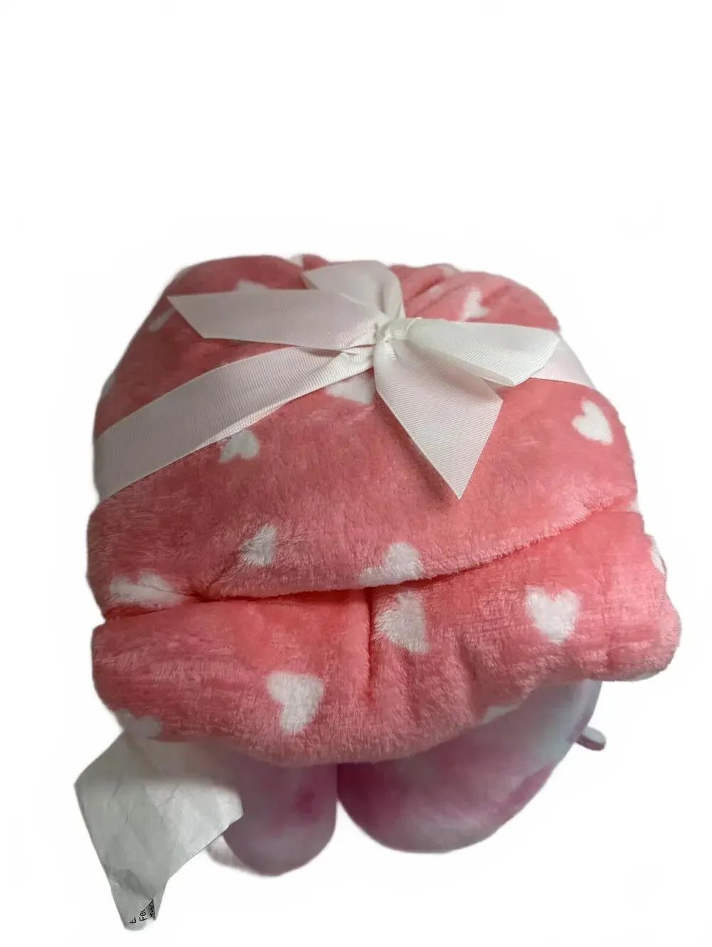 New Kids Unicorn Throw & Neck Pillow Set Pink Plush Travel Blanket Pastel Kawaii